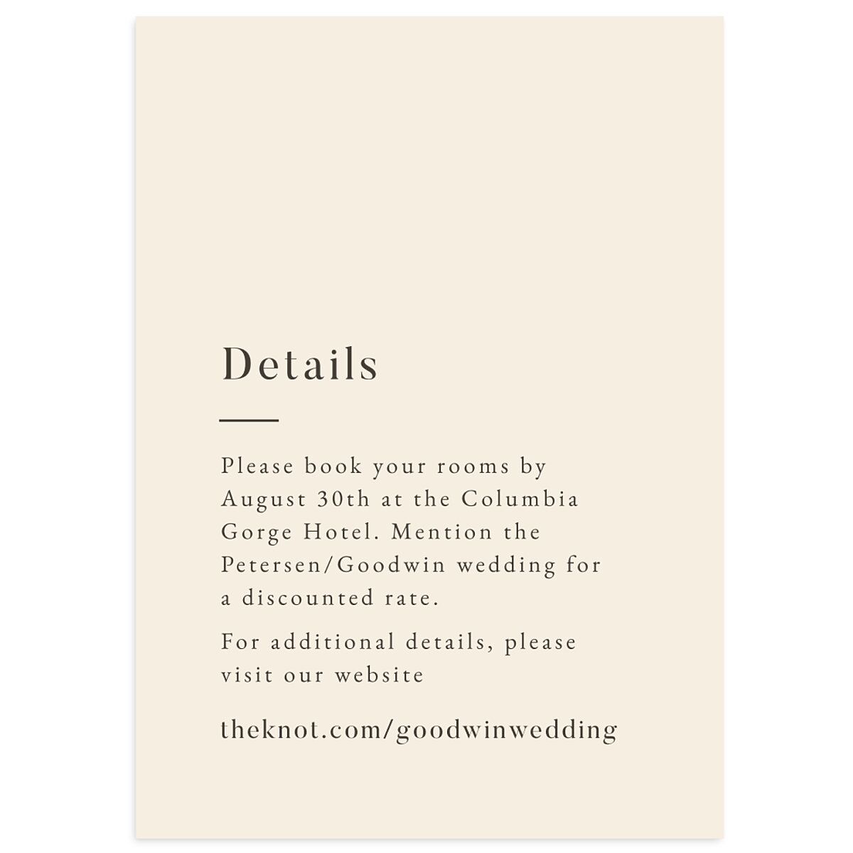 Rustic Monogram Wedding Enclosure Cards
