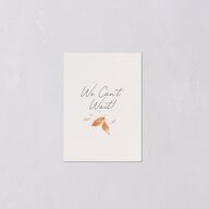 Leafy Garland Foil QR Code RSVP Cards Champagne Signature Standard