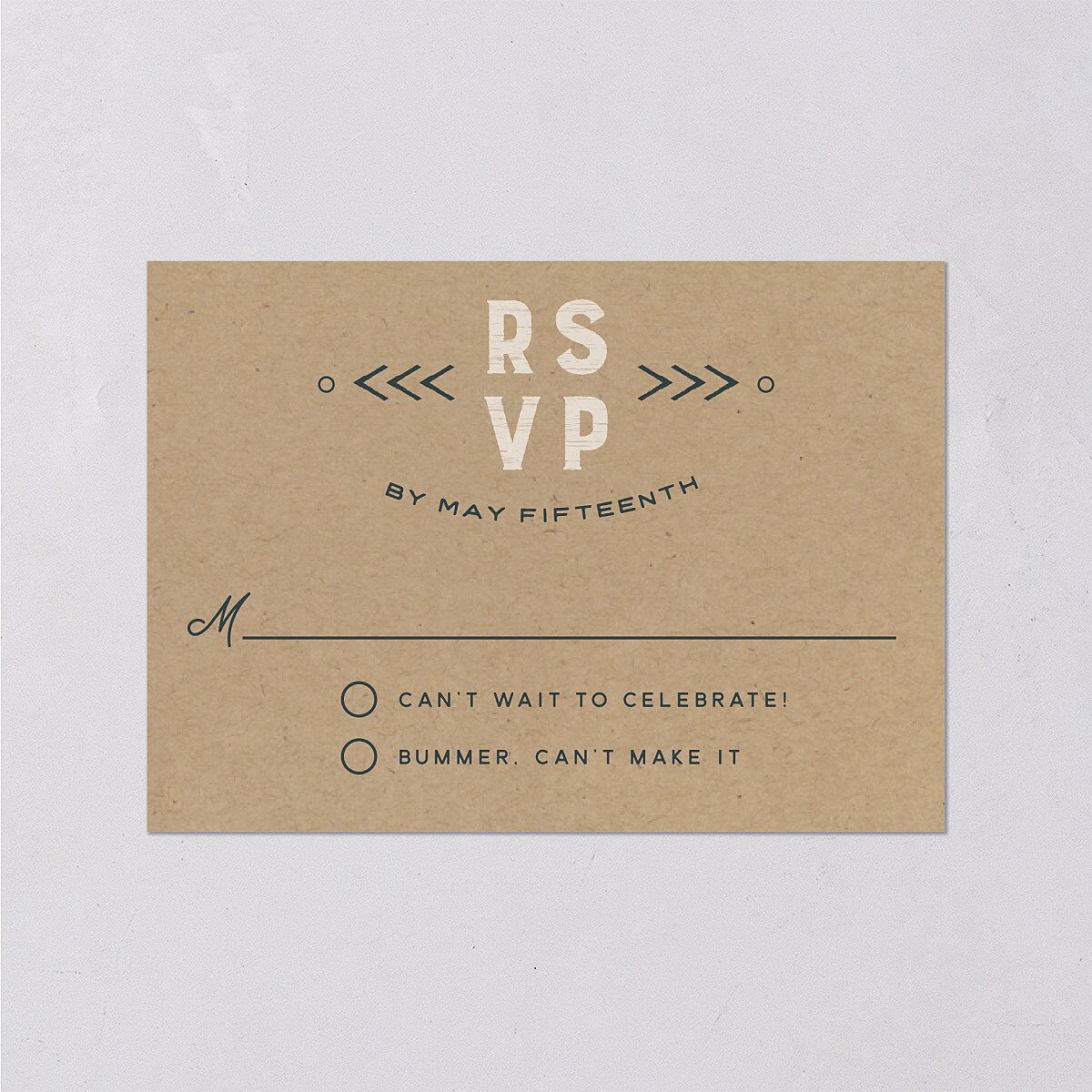 Vintage Mountain Wedding Response Cards Pool Signature Standard