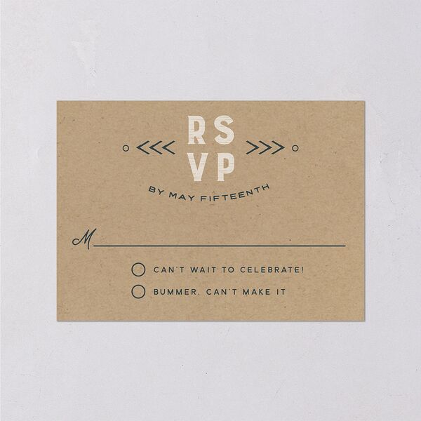Vintage Mountain Wedding Response Cards Pool Signature Standard