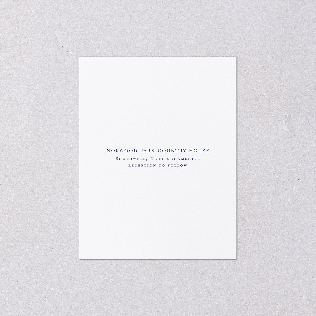 Rose Crest Photo Save the Date Petite Cards Regency Blue Signature smooth Blank No