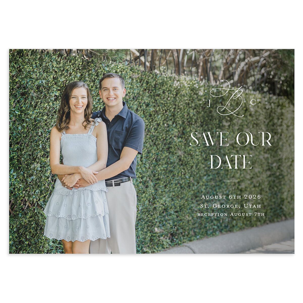 Church Stained Glass Save the Date Cards