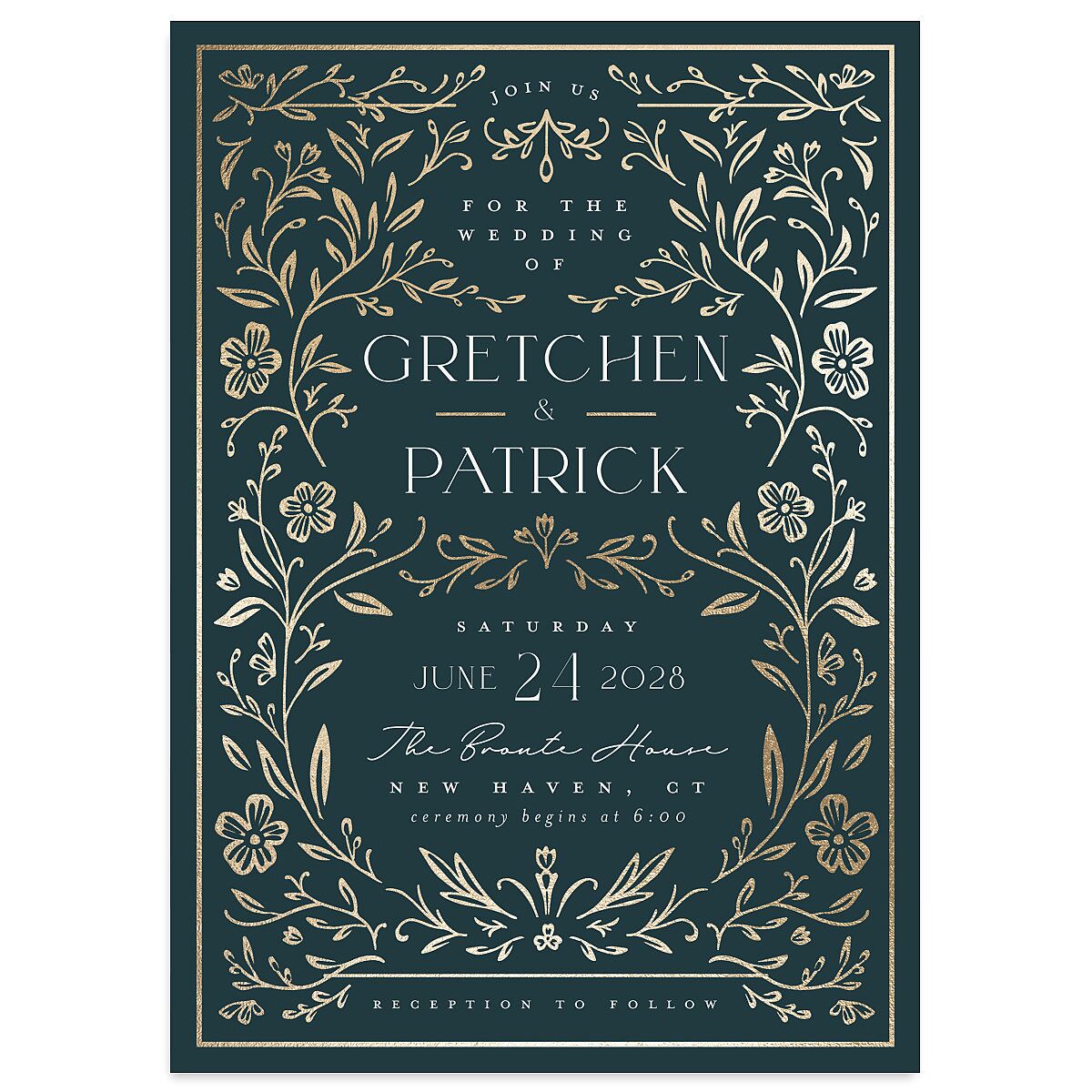 Storybook Filigree Wedding Invitations