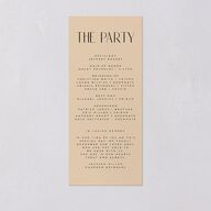 Headline Wedding Programs Licorice Signature
