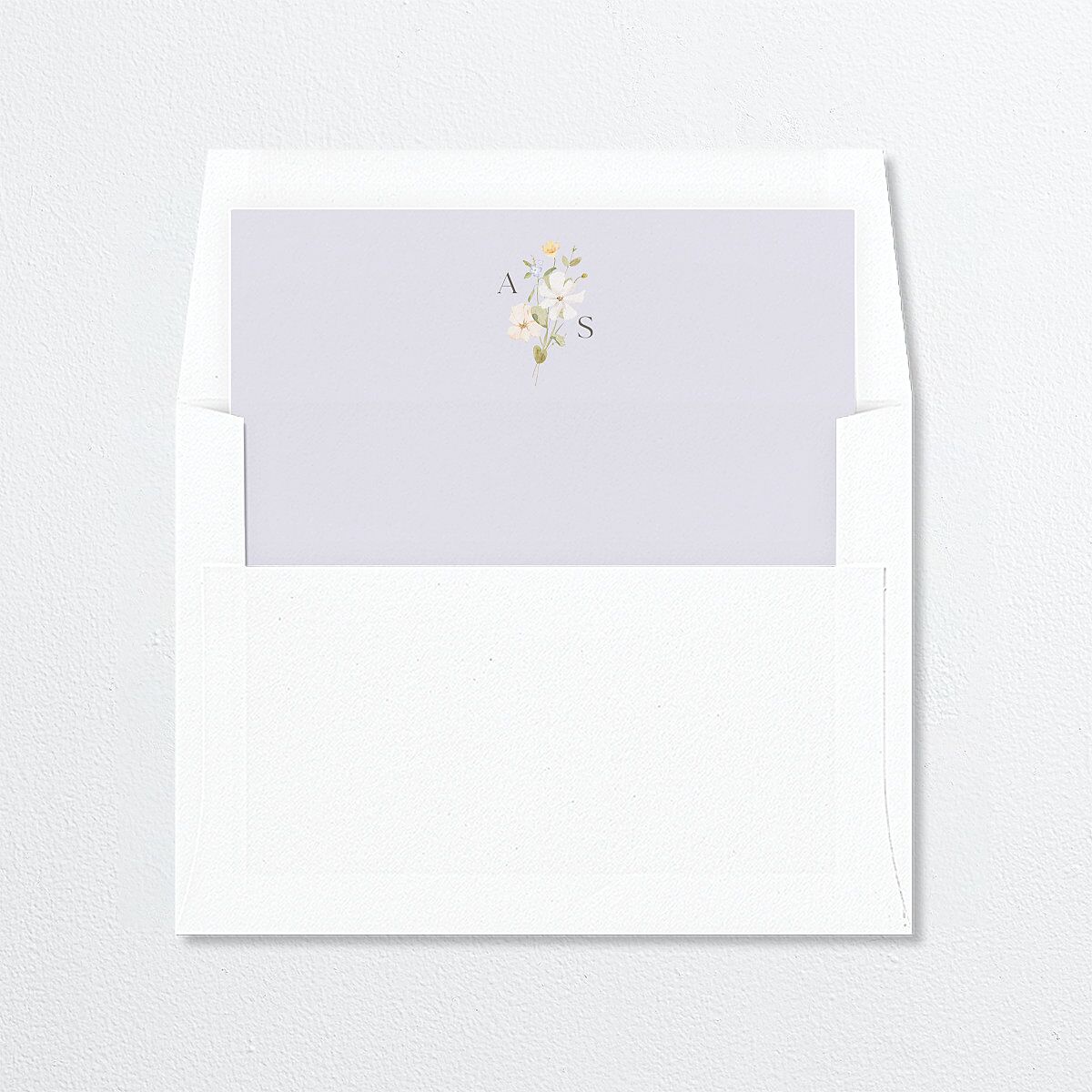 Wildflower Photo Envelope Liners Lilac Standard