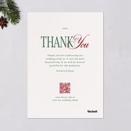 Married Christmas Calligraphy Holiday Cards Hunter Green Signature Blank Standard