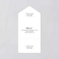 We Do All-in-One Wedding Invitations Medieval Grey Signature Light Both Recipient and Return Addresses No