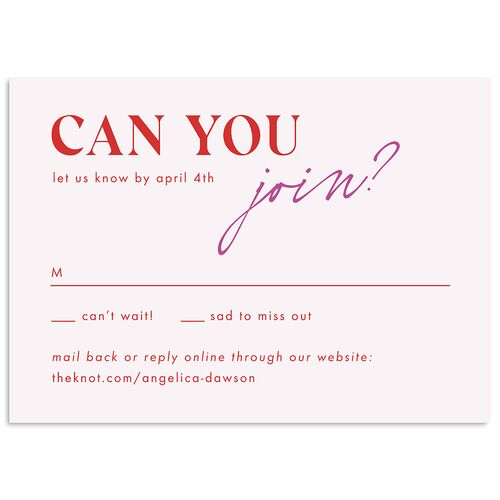 Happily Ever After Party  Wedding Response Cards Lavender Signature Standard