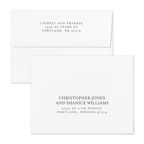 Watercolor Wash Save the Date Magnet Envelopes White Standard Pool Both Recipient and Return Addresses Signature