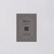 Vintage Romantic Photo QR Code RSVP Cards Medieval Grey Signature Standard