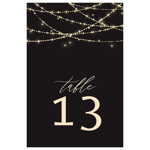 Elegant Lights Table Numbers Midnight Signature