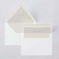 Elegant Mountain Monogram Euro Envelope Liners Pure White Luxe