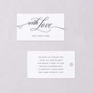 Grand Calligraphy Favor Gift Tags Medieval Grey Signature