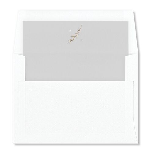 Holiday Greenery Frame Envelope Liners Midnight Standard