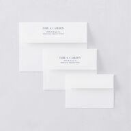 Church Stained Glass Thank You Card Envelopes White Moody Blue Both Recipient and Return Addresses Signature Standard