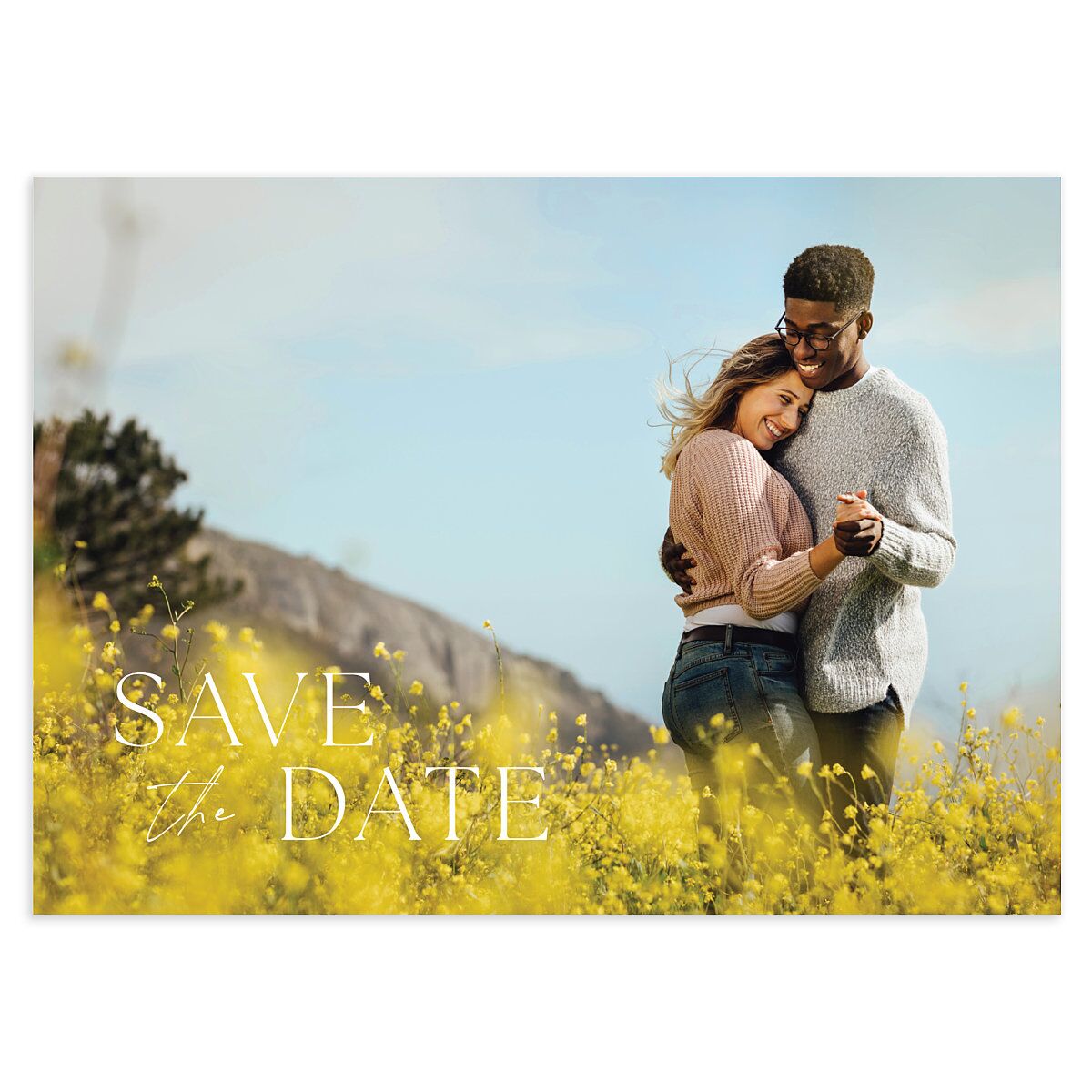 Wildflower Border Save The Date Cards