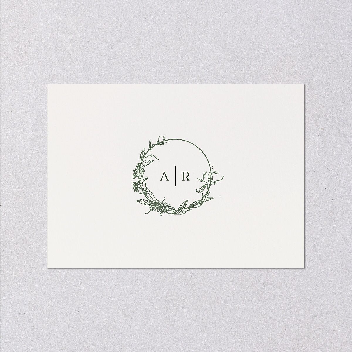 Botanical Arch Wedding Enclosure Cards Hunter Green Signature Standard