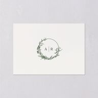 Botanical Arch Wedding Enclosure Cards Hunter Green Signature Standard
