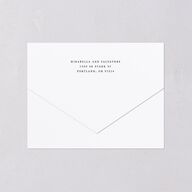 Elegant Floral Regency All-in-One Wedding Invitations Pink Cotton Signature Light Both Recipient and Return Addresses No