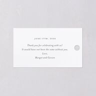 Southern Oak Tree Foil Favor Gift Tags Gold Pure White Signature