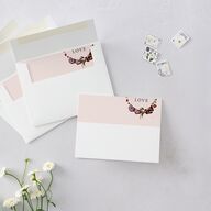Autumn Romance Thank You Cards Chocolate Signature
