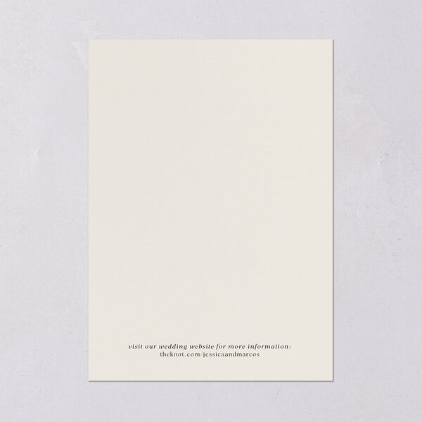 Simple Boho Flowers Wedding Invitations Champagne Signature Blank No Standard