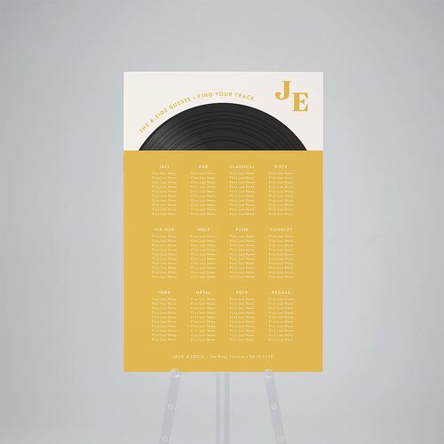 Music Lovers Standard Seating Chart Large Sunflower Standard Indoor Foam Core L Seating