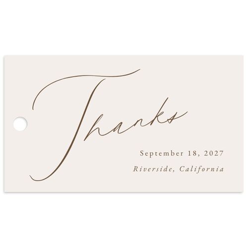 Simply Devoted Favor Gift Tags Sepia Signature