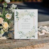 Elegant Hydrangea Bridal Shower Standard Bar Tabletop Sign Small Off-White Standard Indoor Foam Core S Tabletop Bar