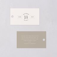 Photo Arch Favor Gift Tags Taupe Signature