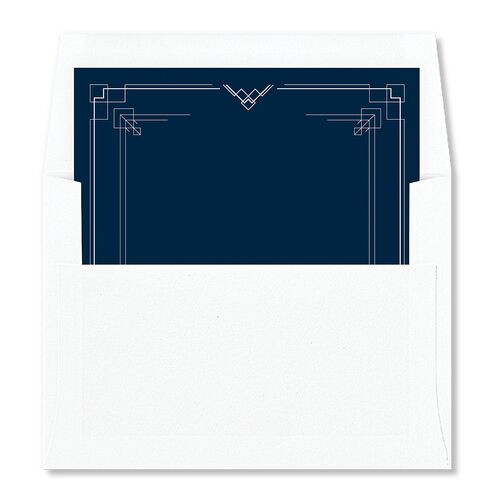 Vintage Hollywood Standard Envelope Liners Navy Standard
