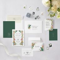 Wild About You Wedding Invitations Pure White Signature Blank No Standard