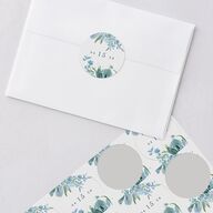 In Bloom Wedding Stickers Moody Blue Sticker