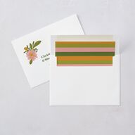 Retro Bloom Wedding Invitations Peach Pink Signature Blank No Standard