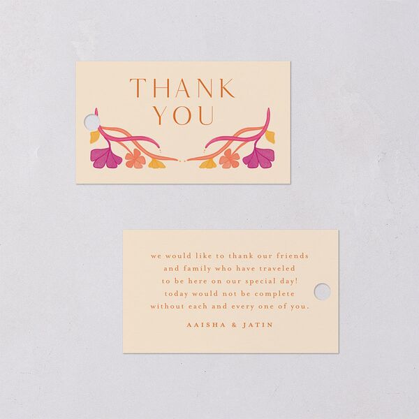 Indian Majestic Legacy Elephants Favor Gift Tags Mulberry Signature
