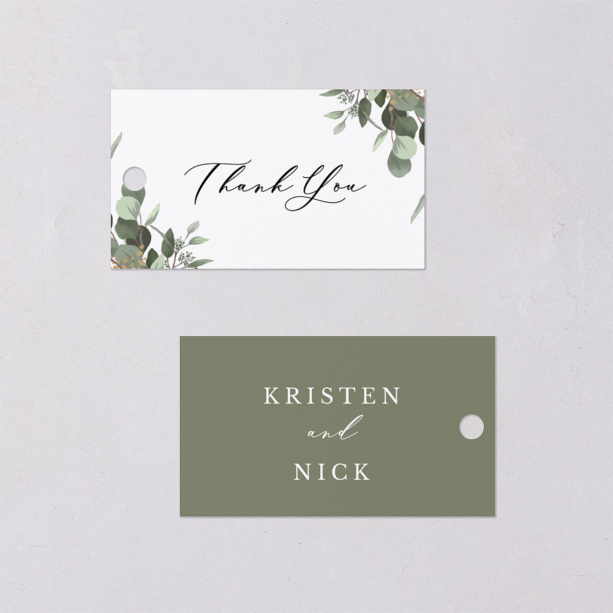Eucalyptus Frame Favor Gift Tags — view 3