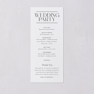 Estate Wedding Programs Gold Pure White Signature