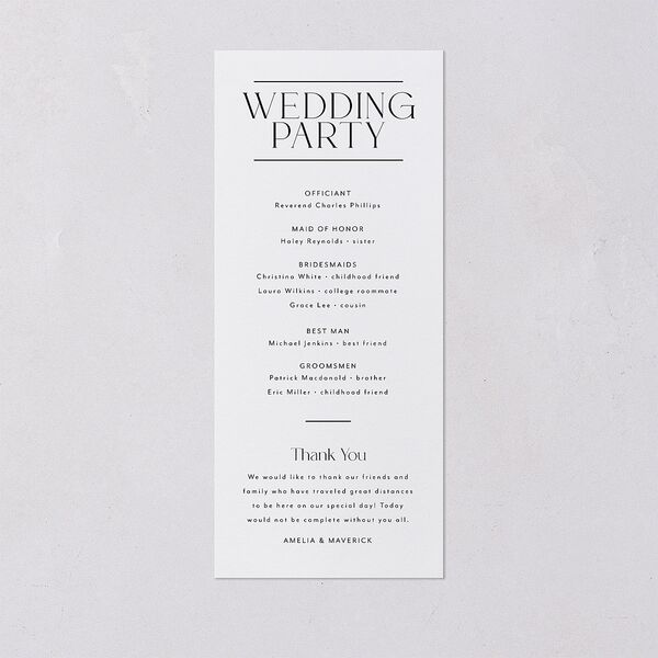Estate Wedding Programs Gold Pure White Signature