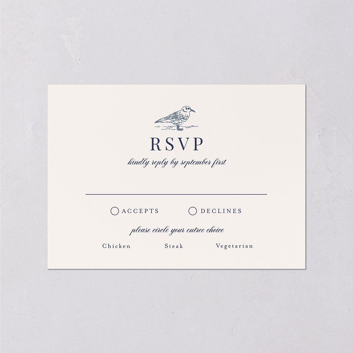 Elegant Lighthouse Wedding Response Cards Maritime Signature Standard
