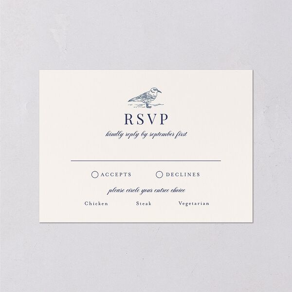 Elegant Lighthouse Wedding Response Cards Maritime Signature Standard