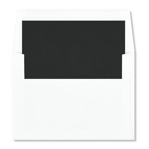 Watercolor Crest Standard Envelope Liners Licorice Standard