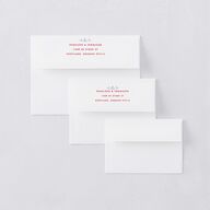 Cinematic Thank You Card Envelopes Lily White Both Recipient and Return Addresses Signature Standard