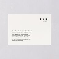 Cinematic Love Story Wedding Enclosure Cards Pure White Signature Standard