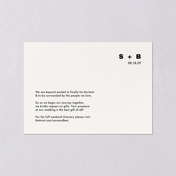 Cinematic Love Story Wedding Enclosure Cards Pure White Signature Standard