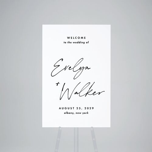 Picture This Photo Standard Welcome Sign Large Licorice Standard Indoor Foam Core L Welcome