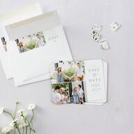 Side Panel Save The Date Magnets Deep Olive Magnet Paper