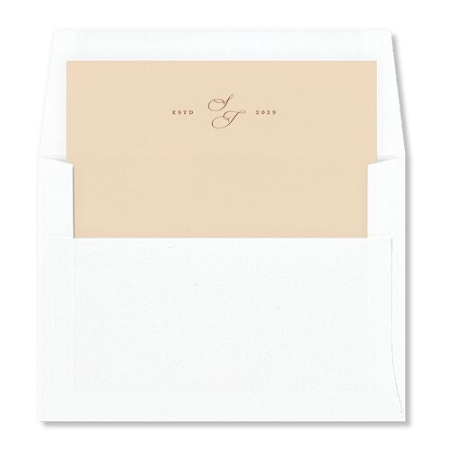 Simple Rustic Fall Leaf Envelope Liners Burnt Orange Standard