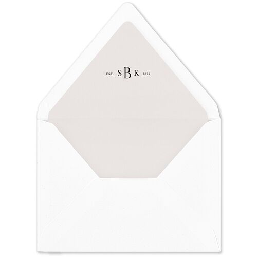 Elegant Gallery Tri Photo Euro Envelope Liners Pure White Luxe