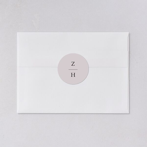 Peacock Nouveau Wedding Stickers Linen