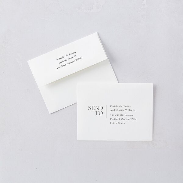 Modern Arch Photo Thank You Cards Pure White